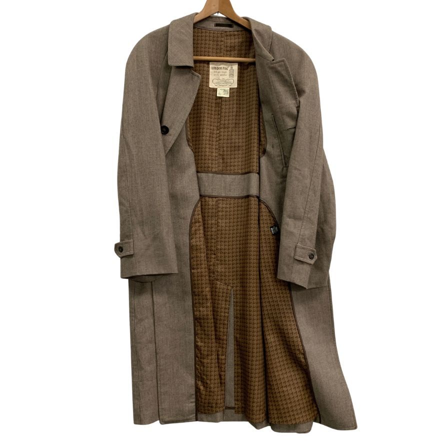 中古◆ロンドンフォグ バルカラーコート 70年代 USA製 ウール ブラウン メンズ サイズ100 LONDON FOG 【AFB32】
