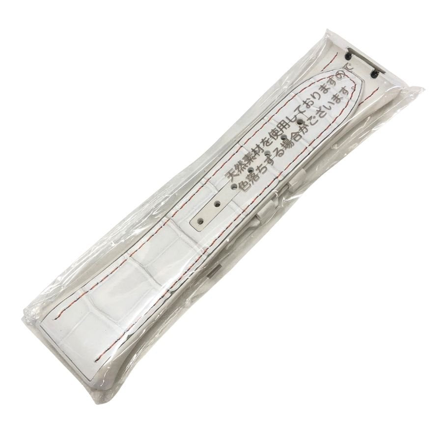 フランクミュラー ヴァンガード V45用 クロコ ラバーバンド メンズ ホワイト FRANCK MULLER【AFI7】