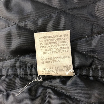 中古◆ポロラルフローレン ハーフコート 90年代 中綿ライナー付き ブラック メンズ サイズL Polo Ralph Lauren 【AFB9】