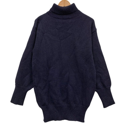 美品◆ニッフィー ニット タートルネックニット ウール サイズM メンズ ブルー Niffi 【AFB2】