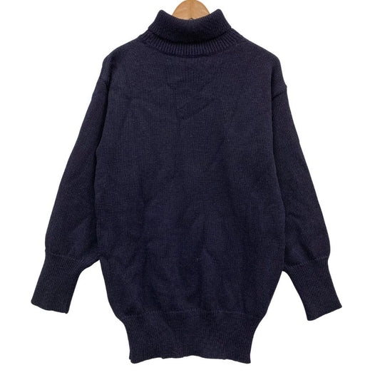 美品◆ニッフィー ニット タートルネックニット ウール サイズM メンズ ブルー Niffi 【AFB2】