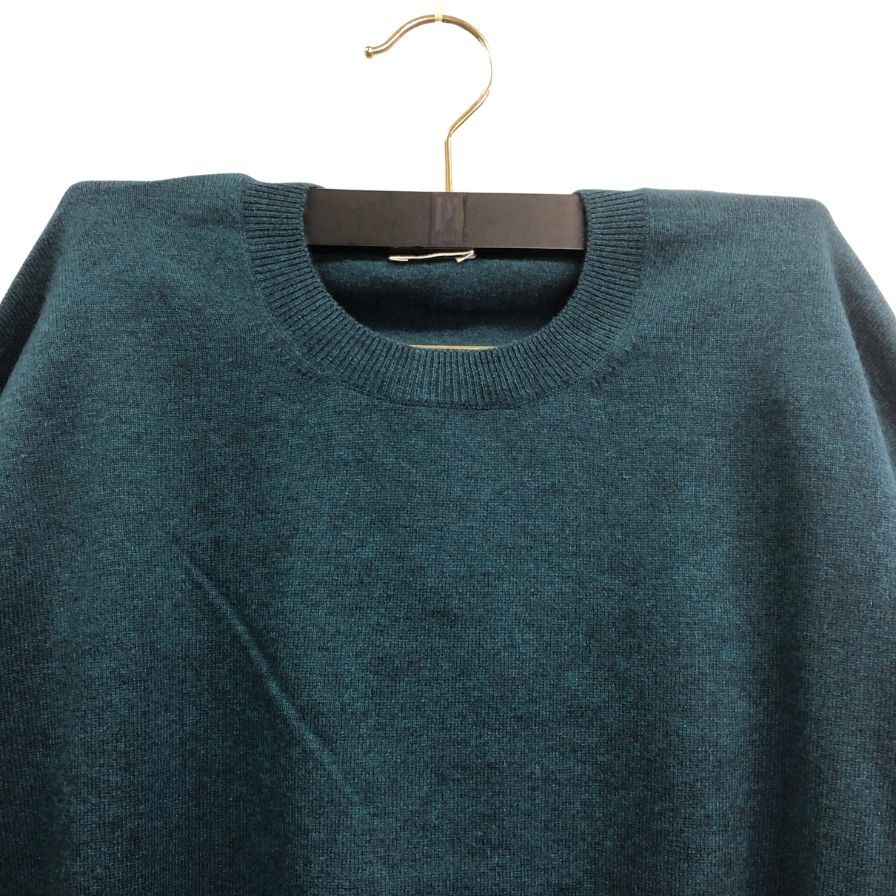 新品同様◆キャッシュ＆バルバ モンゴリアン カシミヤ ニット セットアップ OMCST001 グリーン サイズ2 Cash & Barba 【AFG1】