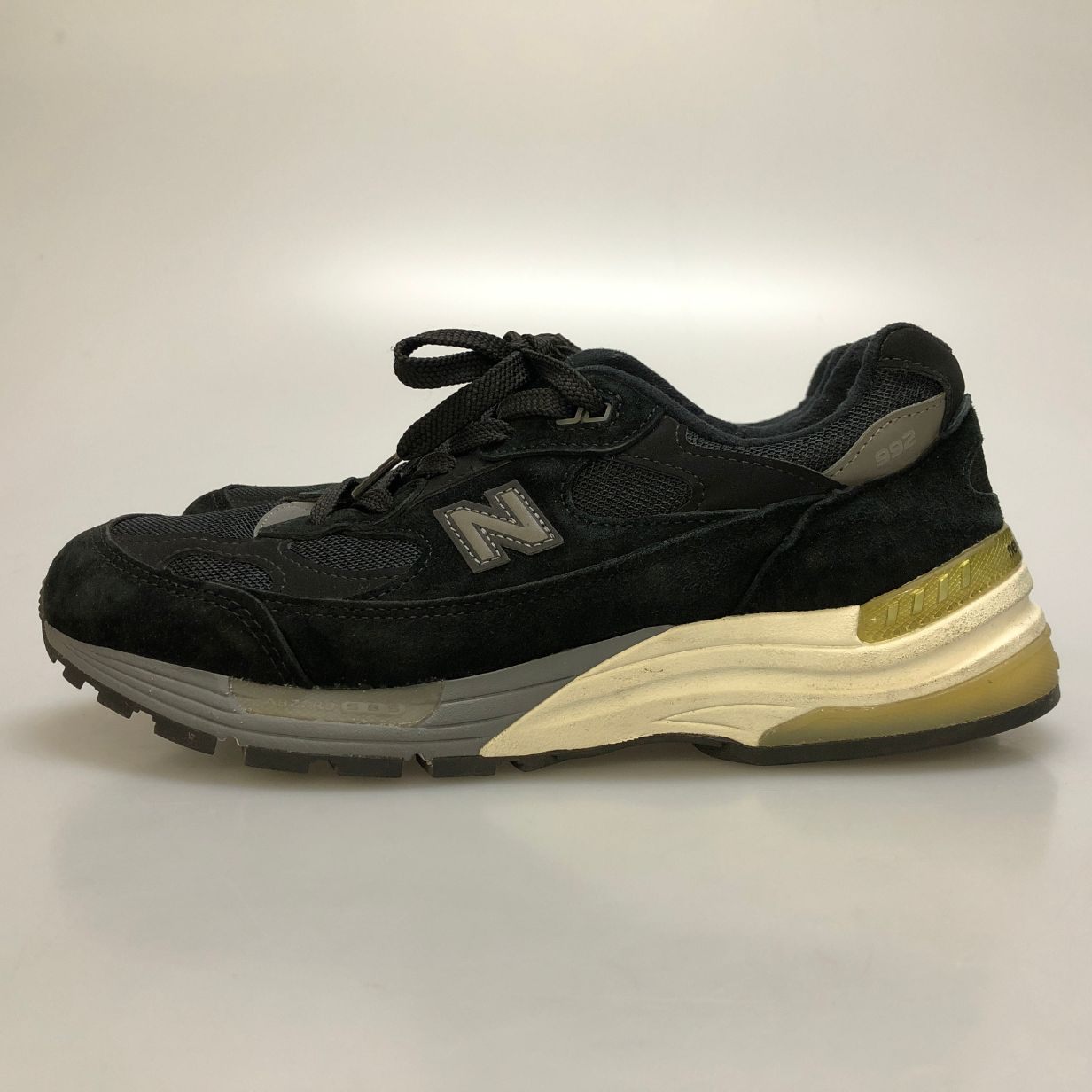 ニューバランス 992 スニーカー  Ｄワイズ ブラック 黒 M992BL メンズ26 ＮEWBLANCE 約26.0cm【AFC28】