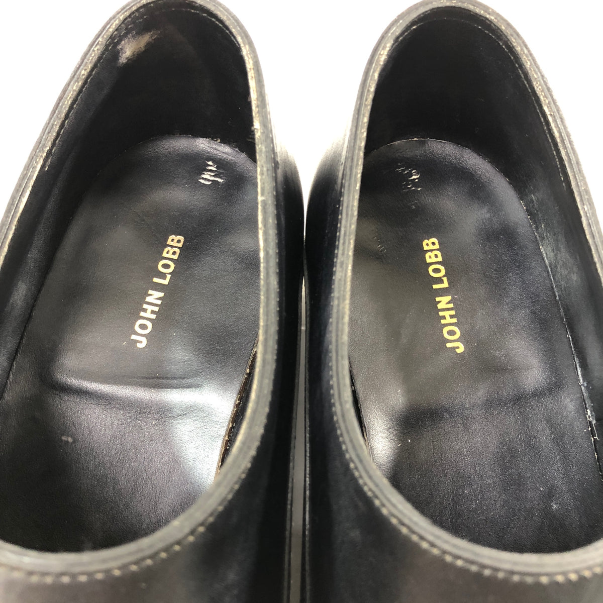 ジョンロブ レザーシューズ チャペル カーフ ダブルモンク 8000ラスト サイズ6.5E メンズ ブラック JOHN LOBB CHAPEL ビジネスシューズ 約25.0cm【LA】【中古】