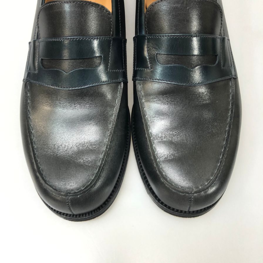 ジェイエムウエストン シグニチャーローファー180 パターンオーダー ボックスカーフ サイズUK7.5E メンズ グレー JMWESTON ローファー 約25.5cm【LA】【中古】