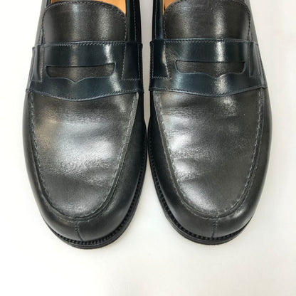 ジェイエムウエストン シグニチャーローファー180 パターンオーダー ボックスカーフ サイズUK7.5E メンズ グレー JMWESTON ローファー 約25.5cm【LA】【中古】