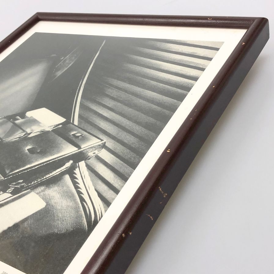 エルメス ポスター トラベルバック 1930年代 ヴィンテージ 額付き HERMES【AFE13】【中古】