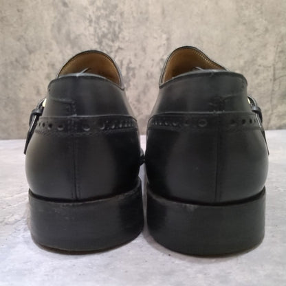 ベルルッティ レザーシューズ シングルモンク 902 ブラック メンズ サイズUK7 Berluti ビジネスシューズ 約25.5cm【LA】【中古】