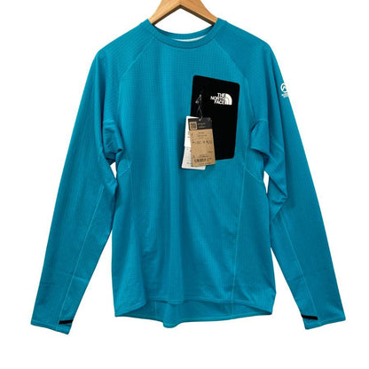 新品同様◆ザ ノース フェイス NT12523 クスペディションドライドットクルー アクア メンズ サイズXL THE NORTH FACE 【AFB36】
