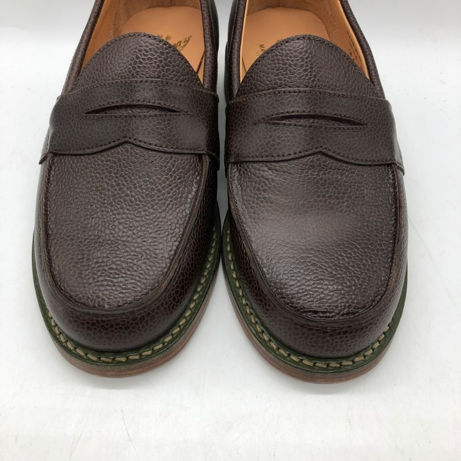マーク マクナイリー コインローファー  シボレザー ブラウン サイズUS7 MARK MCNAIRY 約25.0cm【AFD9-2】