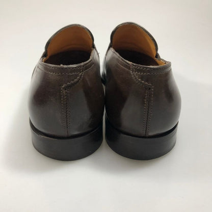 ジョンロブ ローファー フルストラップ フェンコート 4098ラスト レザー メンズ ブラウン サイズ6.5E JOHN LOBB FENCOTE ローファー 約25.5cm【LA】【中古】