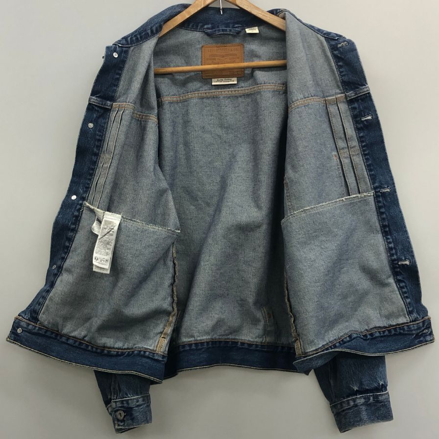 中古◆リーバイスプレミアム デニムジャケット S110784 メンズ サイズL インディゴ LEVI'S PREMIUM 【AFB28】