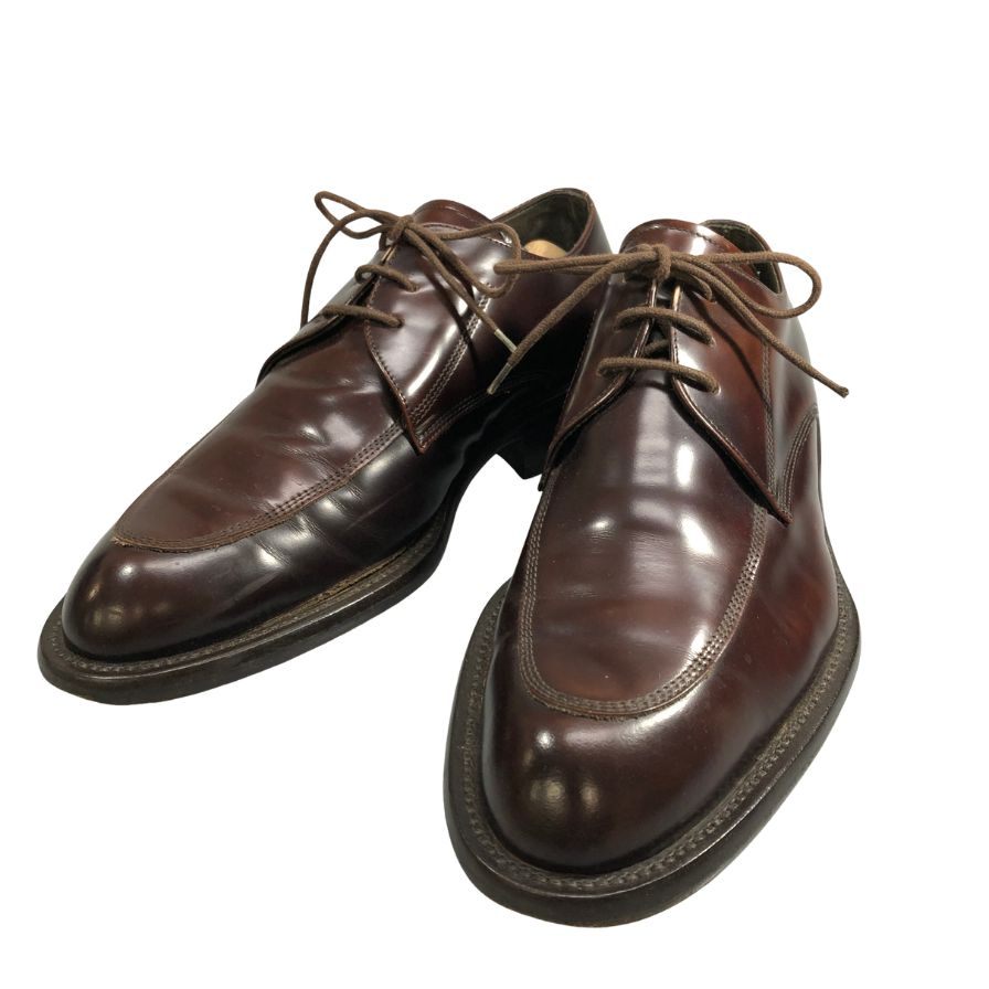 コールハーン レザーシューズ Uチップ ブラウン メンズ サイズ42 COLEHAAN 約26.5cm【AFC47】