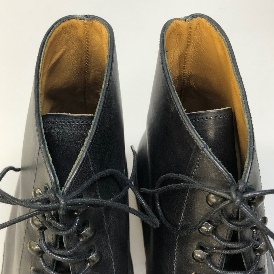 パラブーツ レザーブーツ ストレートチップ ブラック メンズ サイズ8 PARABOOT ブーツ 約26.5cm【LA】【中古】