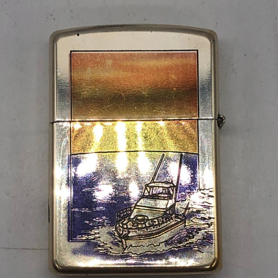 ジッポ ライター 魚モチーフ シルバー ZIPPO【AFI25】【中古】