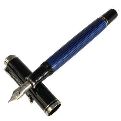 ペリカン 万年筆 スーベレーン 青縞 ブルーストライプ ペン先14C-585 PELIKAN Souveran【AFI18】