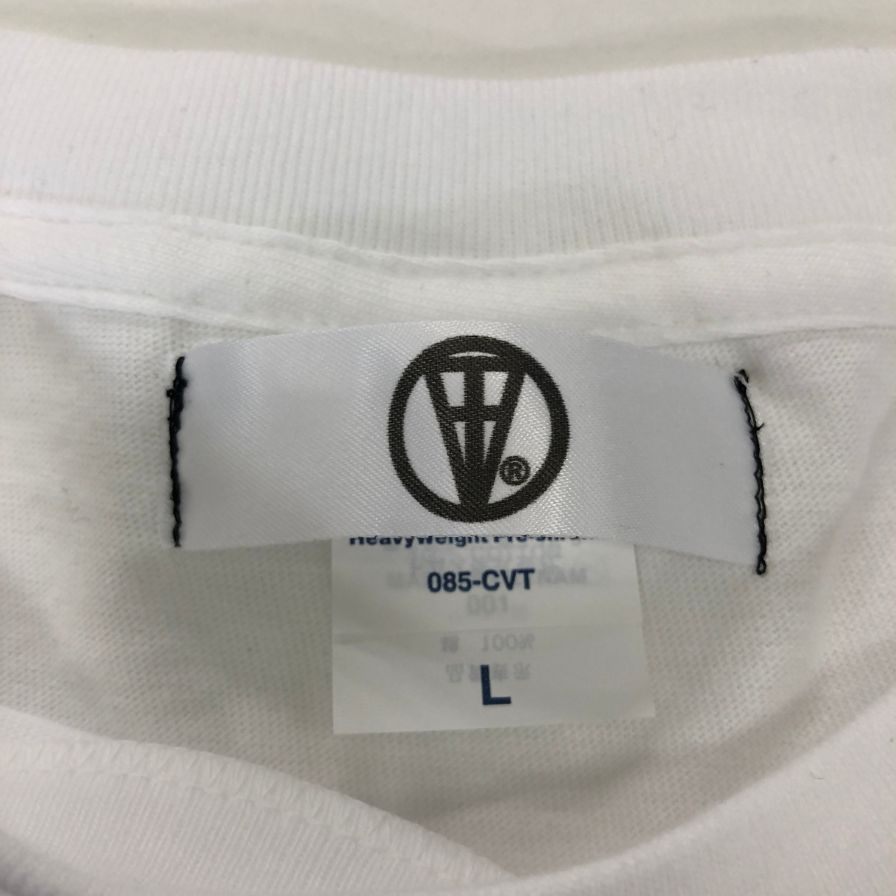 極美品◆トレイター× 千葉雄喜 Ｔシャツ デザイン アニョハセヨ ホワイト サイズL TRAITOR × チバユウキ 【AFB29】