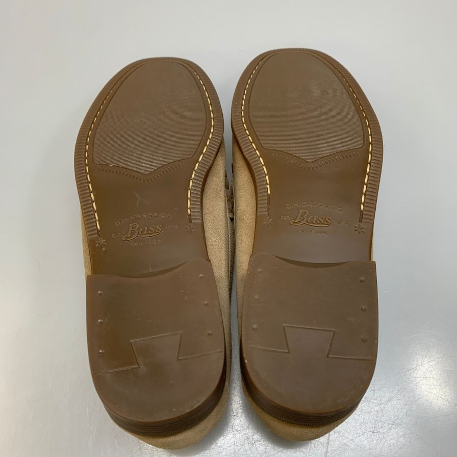 ジーエイチバス ビットローファー サイズ9 スエード メンズ ベージュ G.H.Bass&Co. WEEJUNS ローファー 約27.0cm【LA】【中古】