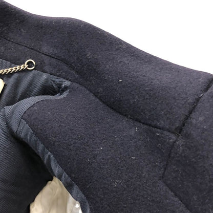 美品◆ステラマッカートニー ミドルコート 1B ウール ネイビー レディース サイズ40 STELLA McCARTNEY 【AFA8】