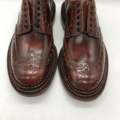 グレンソン アーチー ウィングチップ レザーシューズ ブラウン サイズ 6 メンズ GRENSON 約25.0cm【AFD13】