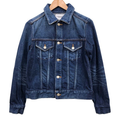 美品◆ヤエカ デニムジャケット ネイビー メンズ サイズM 16-12U YAECA 【AFB35】