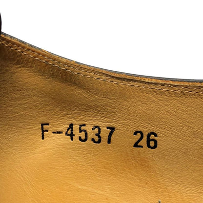 スコッチグレイン ヒロカワ レザーシューズ シングルモンク ストラップ F-4537 ブラック メンズ サイズ26 Scotch grain HIROKAWA 約26.0cm【AFC35】