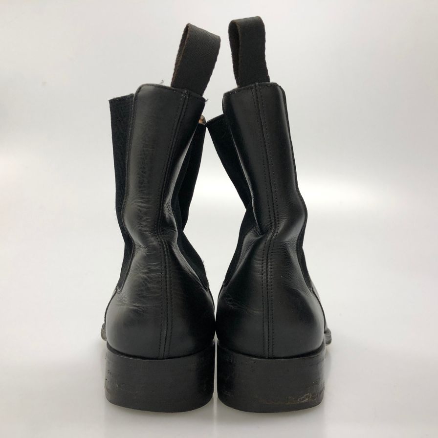 サントーニ サイドゴアブーツ レザー ブラック メンズ サイズ7.5 Santoni 約26.0cm【AFC4】