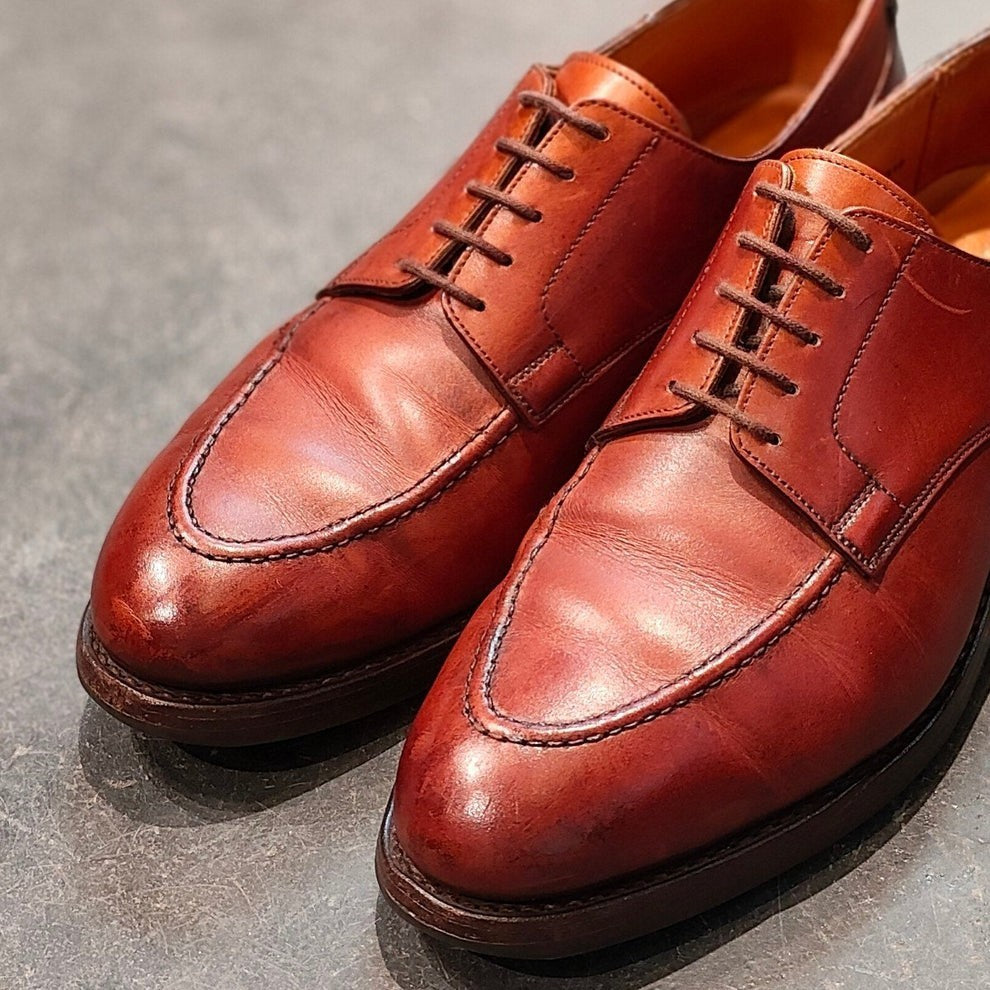 クロケット&ジョーンズ レザーシューズ オンスロー ブラウン メンズ サイズUK7E CROCKETT&JONES ONSLOW ビジネスシューズ 約25.5cm【LA】【中古】