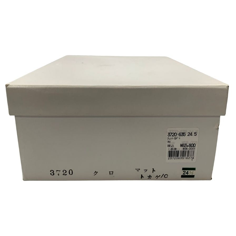 新宿屋 スニーカー レザー 3720 トカゲ ブラック サイズ24.5 レディース shinjukuya 約24.5cm【7-16】