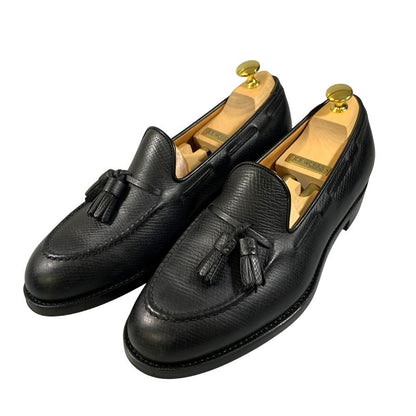 ジョーワークス タッセルローファー ハッチグレインレザー ブラック サイズ7 Joeworks ローファー 約25.5cm【LA】【中古】