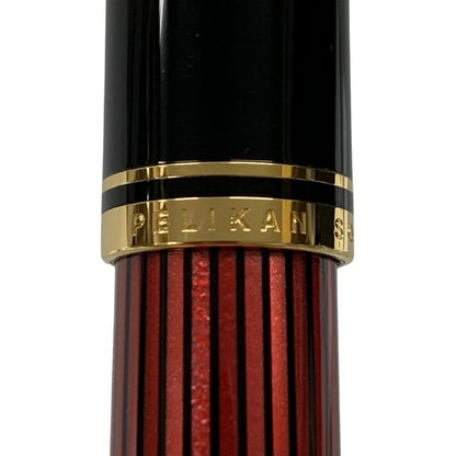ペリカン 万年筆 スーベレーン 赤縞 ストライプ ペン先14C-585 F字 PELIKAN Souveran【AFI15】