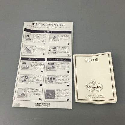 チャーチ ライダー チャッカブーツ 5都市 81ラスト スエード ベージュ サイズUK65F ラスト81 Church ブーツ 約25.0cm【LA】【中古】