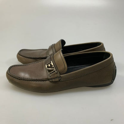 エルメネジルドゼニア ドライビングシューズ ビット ローファー レザー ブラウン メンズ サイズ6 Ermenegildo Zegna 約24.0cm【AFC3】