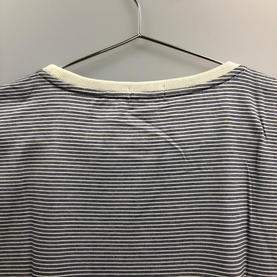 新品同様◆アラミス Tシャツ ストライプ 日本製 メンズ サイズ3L ブルー系 ARAMIS 【AFB2】