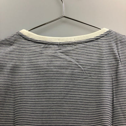新品同様◆アラミス Tシャツ ストライプ 日本製 メンズ サイズ3L ブルー系 ARAMIS 【AFB2】