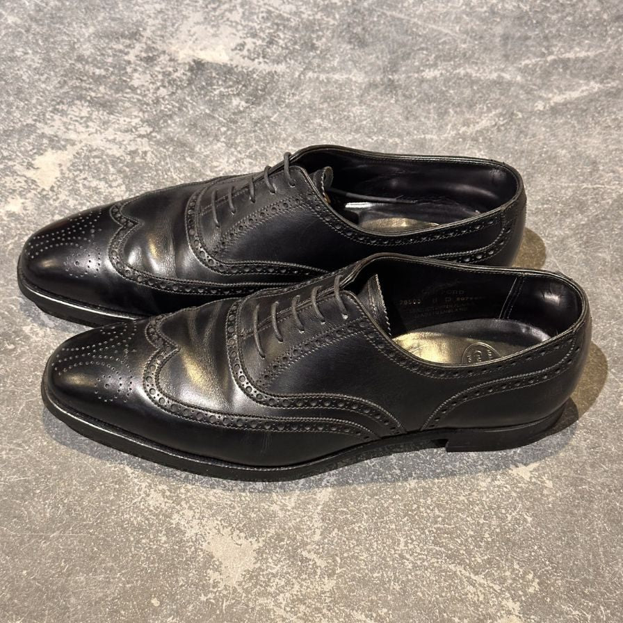 クロケット&ジョーンズ レザーシューズ クリフォード ウイングチップ ブラック サイズUK8E メンズ Crockett&Jones ビジネスシューズ 約26.5cm【LA】【中古】