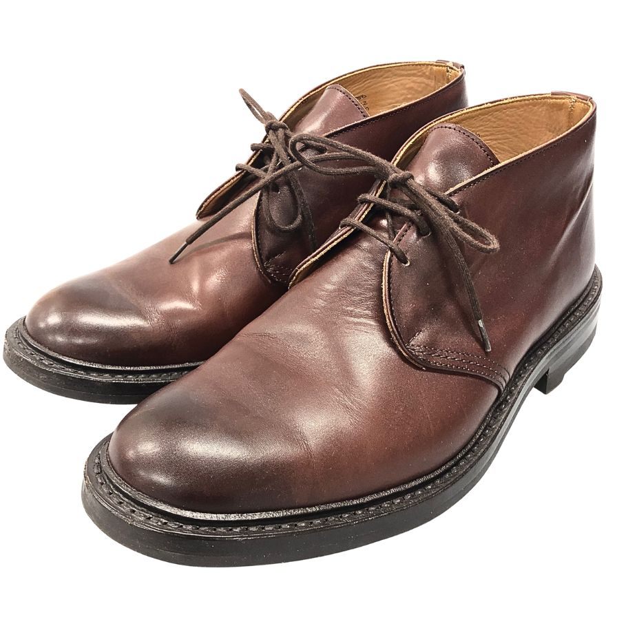 トリッカーズ レザー チャッカブーツ ウィンストン 7468 メンズ  サイズUK9  ブラウン Trickers Winston ビジネスシューズ 約27.5cm【LA】【中古】