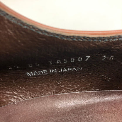 タケオ キクチ レザーシューズ ストレートチップ メダリオン スリッポン メンズ サイズ26cm ブラウン TAKEO KIKUCHI 約26.0cm【AFC9】
