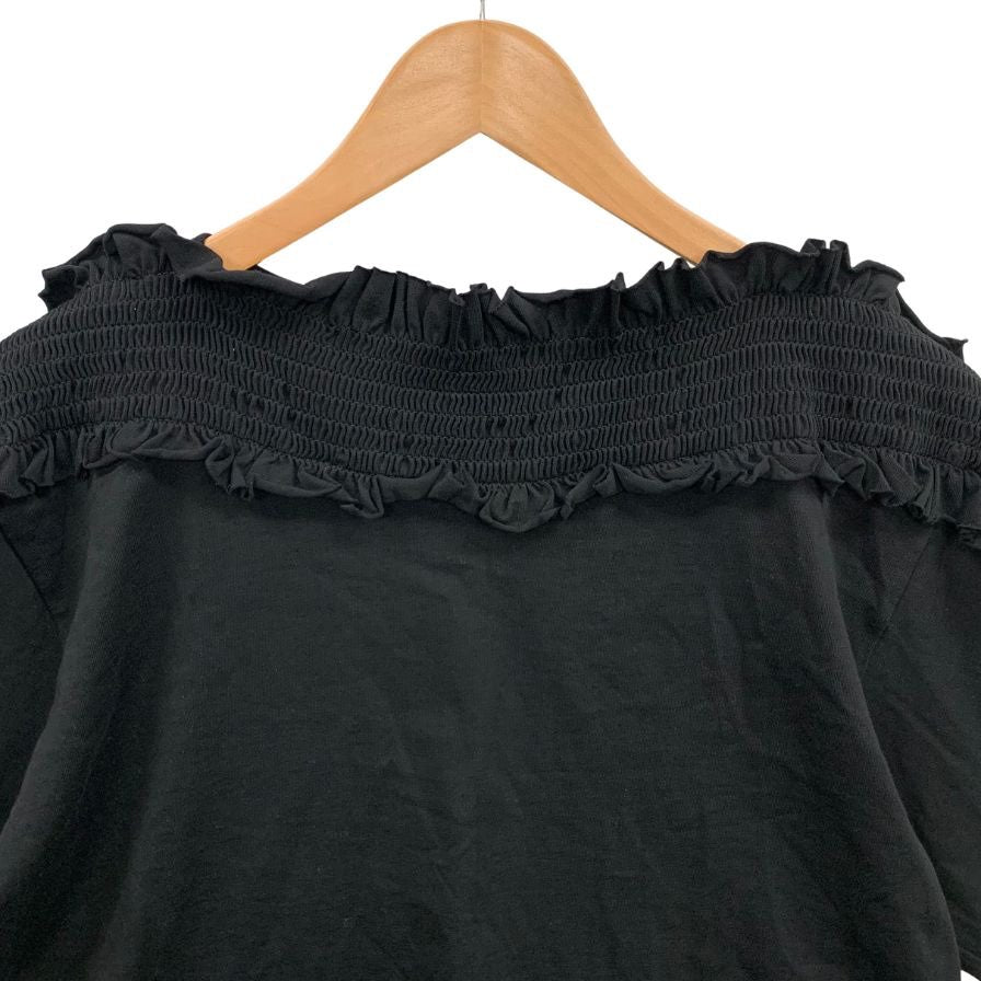 極美品◆シーバイクロエ 半袖Tシャツ フリル ブラック レディース サイズXS See By Chloe 【AFB47】