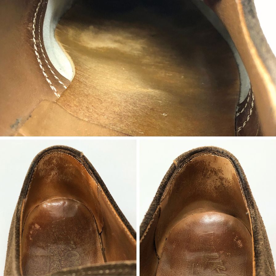 ウォークオーバー レースアップシューズ ダービー スエード ブラウン メンズ サイズ8D WALK OVER 約26.5cm【AFC34】