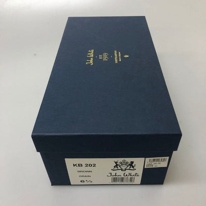 ジョンホワイト ウィングチップ レザーシューズ KB202 ブラウン サイズ6.5 メンズ John White 約25.5cm【AFD4】
