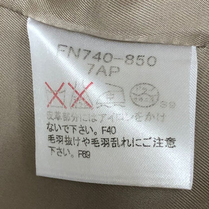 美品◆バーバリー ダッフルコート ウール レディース ベージュ サイズ7 BURBERRY 【AFA4】