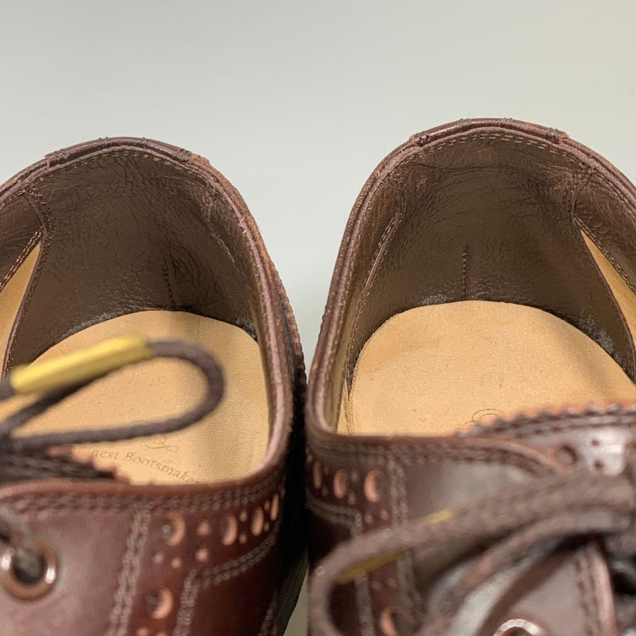 フットザコーチャー レザーシューズ ウイングチップ サイズ8 ブラウン系 メンズ foot the coacher 約26.0cm【AFC44-2】