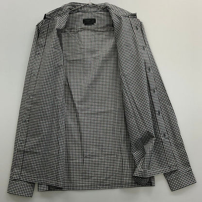 極美品◆プラダ 長袖 ギンガムチェック コットン シャツ 2017 レディース サイズ 39 15 1/2 総柄 PRADA 【AFB30】