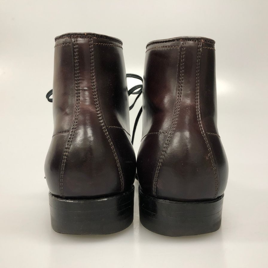 オールデン レザーシューズ ブーツ コードバン 9932 Vチップ メンズ ダークバーガンディ サイズUS7E ALDEN ブーツ 約25.0cm【LA】【中古】