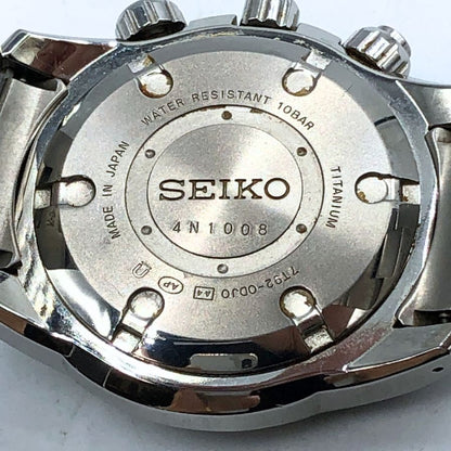 セイコー 腕時計 マグレジスト クロノグラフ 7T92-0DJ0 クォーツ チタン メンズ MAGRESIST SEIKO【AFI12】