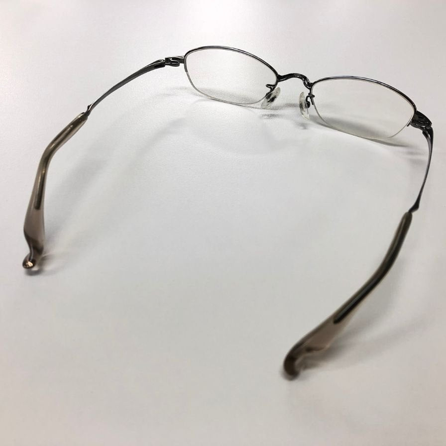 フォーナインズ チタン眼鏡 ハーフリム 度入り S-600T 51□19 140 ユニセックス シルバー 999'9【AFI27】