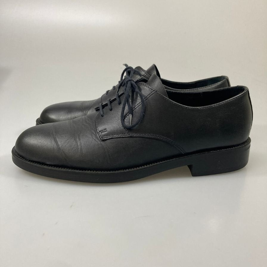 クレマン パスタン プレーントゥ レザー レースアップシューズ  メンズ ブラック サイズ42 KLEMAN 約27.0cm【AFD7】