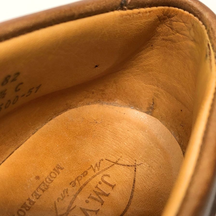 ジェイエムウエストン レザーシューズ ヨット ダービー 690 ロシアンカーフ ブラウン 4.5C  J.M.WESTON 約26.0cm【AFC6】