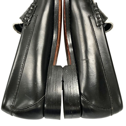 ジーエイチバス ローファー ウィージャンズ サイズ6 メンズ ブラック ホワイト G.H.Bass&Co. WEEJUNS LARSON 約24.5cm【AFD5】